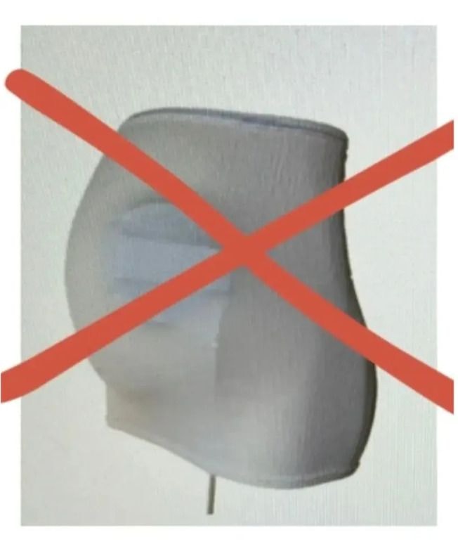 Cylindrical container with red X forbidden symbol